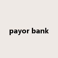 payor bank是什么意思