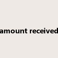 amount received是什么意思