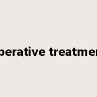 operative treatment是什么意思