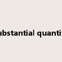 substantial quantity是什么意思