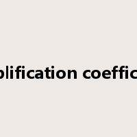 amplification coefficient是什么意思