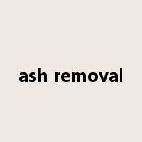 ash removal是什么意思