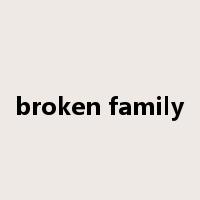 broken family是什么意思