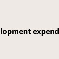 development expenditure是什么意思