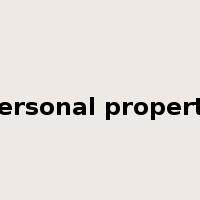 personal property是什么意思