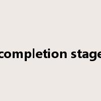 completion stage是什么意思