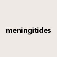 meningitides是什么意思