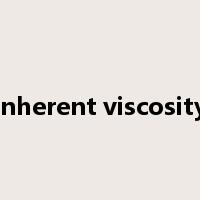 inherent viscosity是什么意思