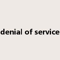 denial of service是什么意思