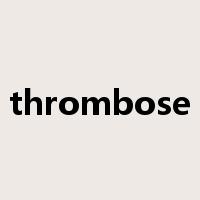 thrombose是什么意思