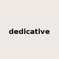 dedicative是什么意思