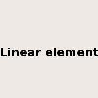 Linear element是什么意思