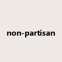non-partisan是什么意思