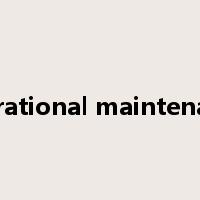 operational maintenance是什么意思