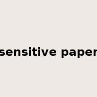 sensitive paper是什么意思