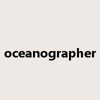 oceanographer是什么意思
