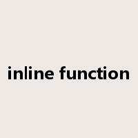 inline function是什么意思