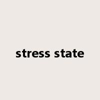 stress state是什么意思
