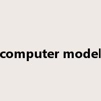 computer model是什么意思
