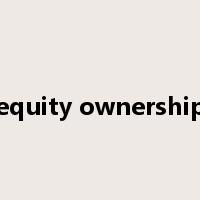 equity ownership是什么意思