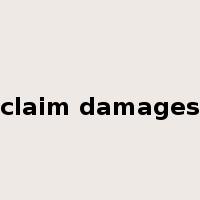 claim damages是什么意思