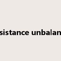 resistance unbalance是什么意思