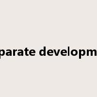 disparate development是什么意思