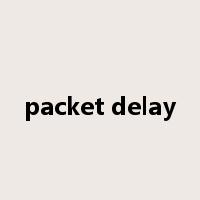 packet delay是什么意思