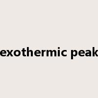 exothermic peak是什么意思