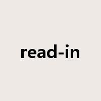 read-in是什么意思