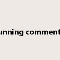 a running commentary是什么意思