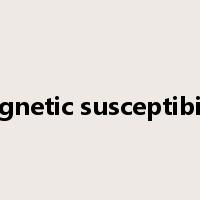 magnetic susceptibility是什么意思
