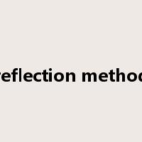 reflection method是什么意思