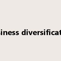 business diversification是什么意思