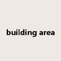 building area是什么意思