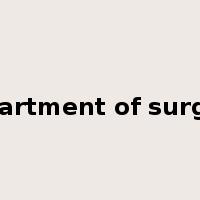 department of surgery是什么意思
