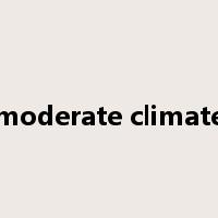 moderate climate是什么意思