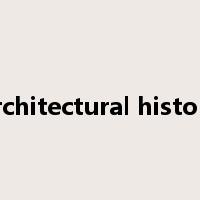 architectural history是什么意思