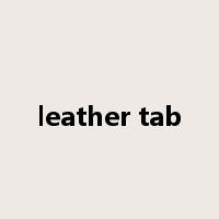 leather tab是什么意思