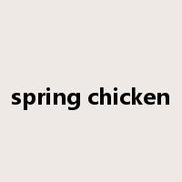 spring chicken是什么意思