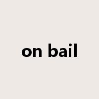 on bail是什么意思