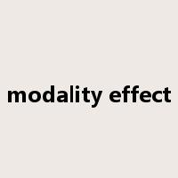 modality effect是什么意思