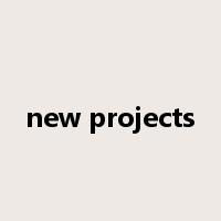 new projects是什么意思