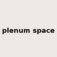 plenum space是什么意思