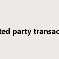 related party transaction是什么意思
