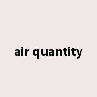 air quantity是什么意思