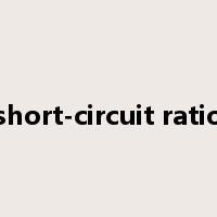 short-circuit ratio是什么意思
