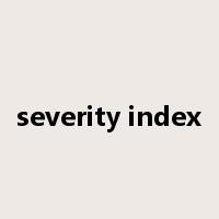 severity index是什么意思