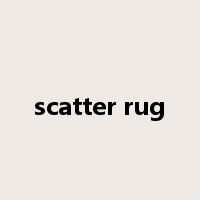 scatter rug是什么意思