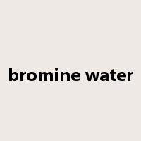 bromine water是什么意思
